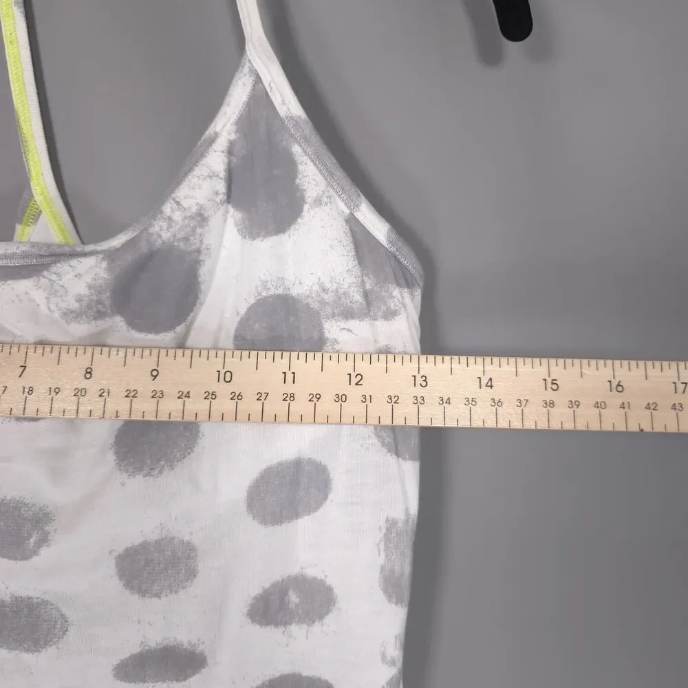 LULULEMON Womens Diversity Top Tank Seaside Dot White Fossil 10 Yoga Active